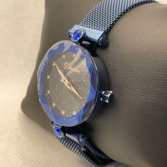 RORIOS Fashion AA-BT002 Women Blue Stainless Steel Analog Dial Quartz Watch YR60 - Picture 4 of 10